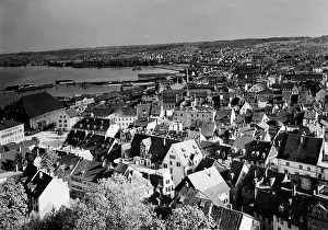Konstanz: View from Konstanz minster on Konstanz, 1932