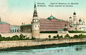 Cupolas: View of the Kremlin, Moscow, Russia