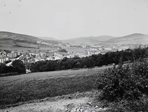 Hietzing: View from Kuniglberg to Ober- and Unter St. Veit