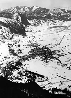 Straightened: View from the Laber to Oberammergau, 1936
