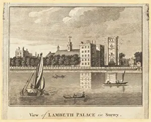 William Thornton: View of Lambeth Palace in Surrey. 18th century