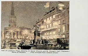 Souls: View of Langham Place, London, at night