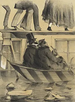 Voyeurs: View on a Leopoldstaedter street after the Eisstoss