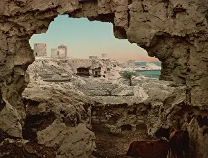 Alexandria: View looking out from the catacombs at Meks, Alexandria