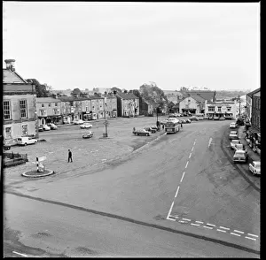 Richmondshire: A view looking east across the Market Place, Leyburn