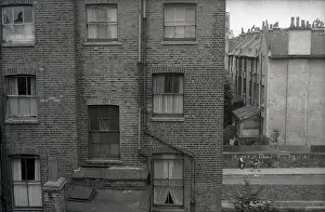 Racist: View looking out from a flat in London - Racist Graffiti