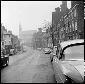 Leek: A view looking south along St Edward Street with