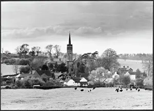 Villagescape: A view looking west towards the village of Newborough