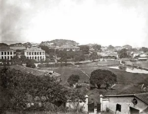 Macau: View in Macau, circa 1880s