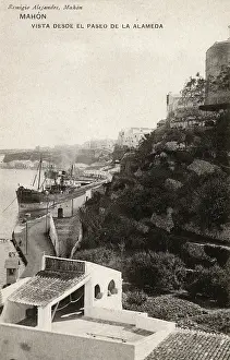 Alameda: View of Mahon, Menorca, Balearic Islands, Spain