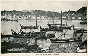 Muscat: View of Mathra from the sea, Muscat, Oman