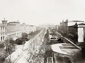 Maximilianstrasse: View along Maximilianstrasse, Munich, Germany