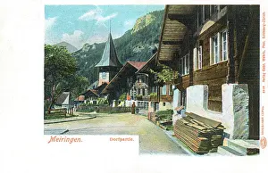Berne: View of Meiringen, Berne, Switzerland