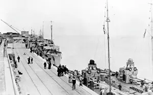 Zeebrugge: View of the Mole, Zeebrugge, Belgium, WW1