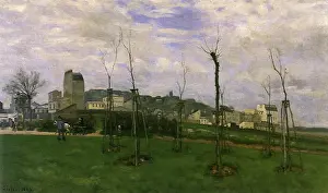 Fleurs: View of Montmarte, by Alfred Sisley