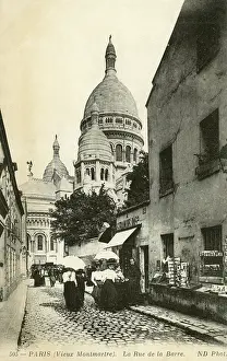 Coeur: The view of Montmartre in Paris