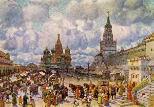 Vasnetsov: View of Moscow in the 17th century