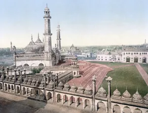 Lucknow: View of mosque at Lucknow, India, circa 1890s