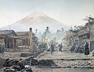 Fuji: View of Mount Fuji, Japan, circa 1870s