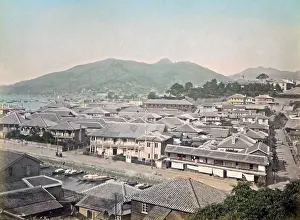 Nagasaki: View of Nagasaki, Japan, circa 1880s