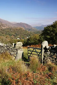 View of Nant Gwynant from above Beddgelert