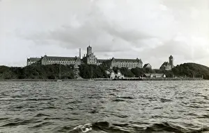 Muerwik: View of the Naval Academy in Flensburg-Muerwik