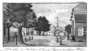 Shippen: A view of the new market from the corner of Shippen & Second