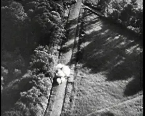 Strafing: View From the Nose Of An Allied Plane Performing