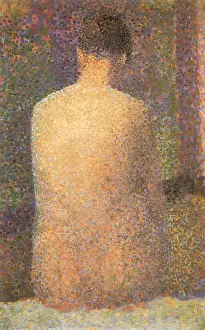 Seurat: Back View of Nude, by Georges Seurat