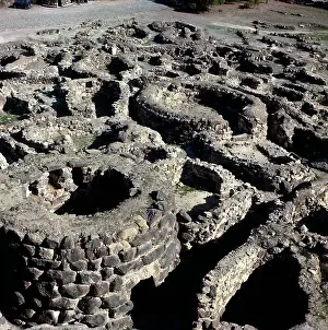 Nuraghe: View of the Nuraghe village