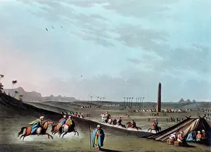 Luigi: View of Obelisk at Heliopolis, Egypt by Luigi