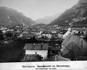 Outskirts: View of Oberammergau, around 1898