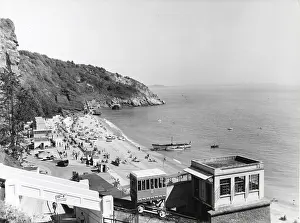 Oddicombe: View of Oddicombe Beach, Torquay, Devon