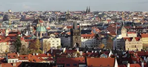 Karluv: View of the Old Town with the Charles Bridge or