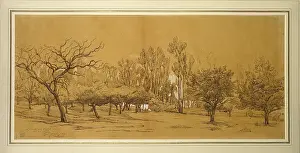 Daubigny: View of an Orchard at Saint-Denis