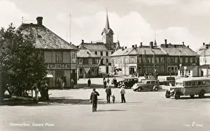 Roadway: View of Oscars Plads, Hammerfest, Norway