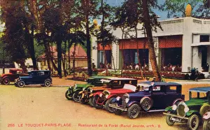 Touquet: A view outside the Restaurant de La Foret, Le Touquet, 1920s