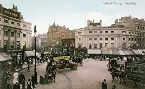 Prop: View of Oxford Circus with a G. prop bus passing through