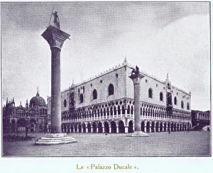 Ducale: A view of the Palazzo Ducale, Venice, 1929