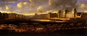 1650s: View of Paris with the Louvre