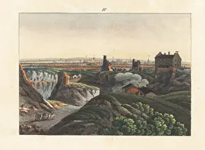 Gypsum: View of Paris seen from Montmartre, 1800s