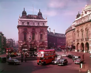 Piccadilly: View of Piccadilly Circus, London
