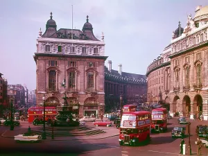 Piccadilly: View of Piccadilly Circus, London