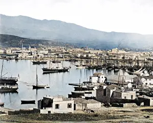 View of Piraeus harbour, Greece
