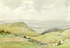 Sketchbook: View across the plain of Jezreel
