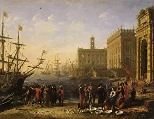1630s: View of a Port with the Capitol, by Claude Lorrain