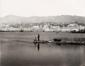 Lakeside: View of the port of Messina, Italy