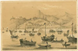 Nanking: View of the port of Shanghai, China