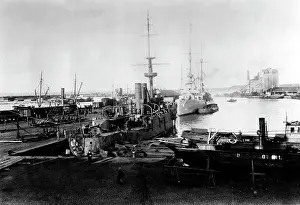 Tallinn: View of the port of Talinn during the First World War