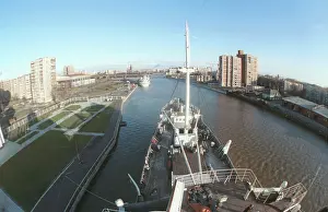 Kaliningrad: View of Pregolya river, 1994